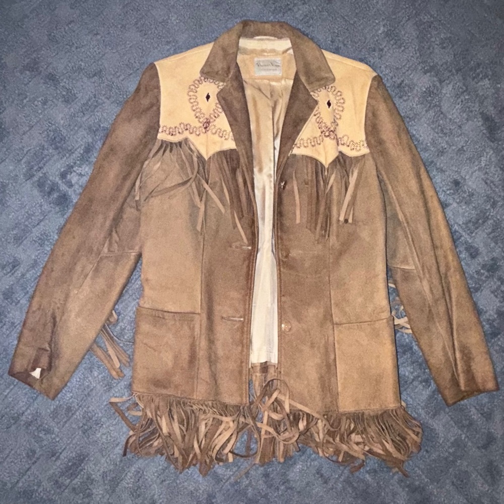 Pioneer Wear women’s jacket, Genuine Suede - Size 14